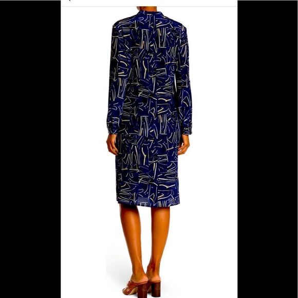 St.John Collection 100% Silk artistic style Dress size S - Picture 2 of 12